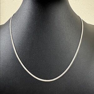 Kate Spade ♠️ Silver Tone Flat Snake Chain